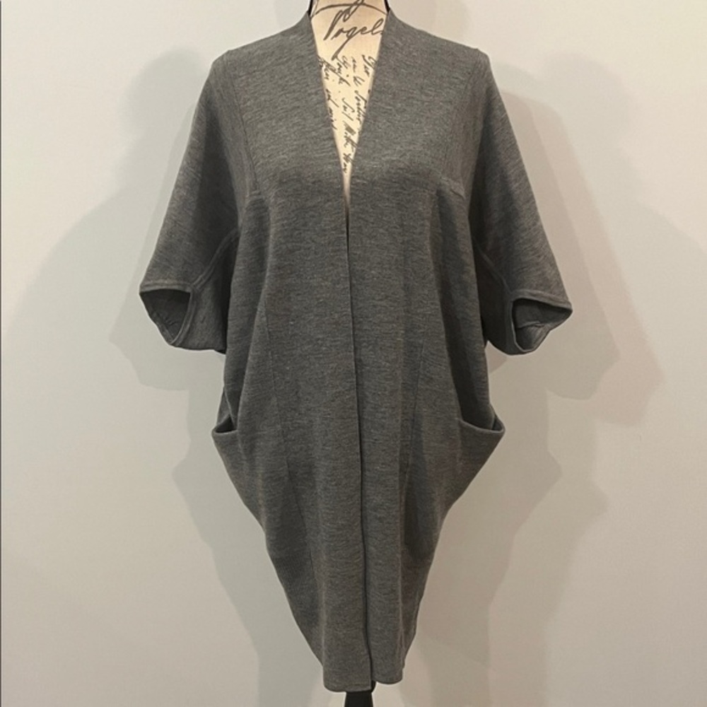 R|Label by the Reset wool dolman open front cardigan sweater with pockets L/XL